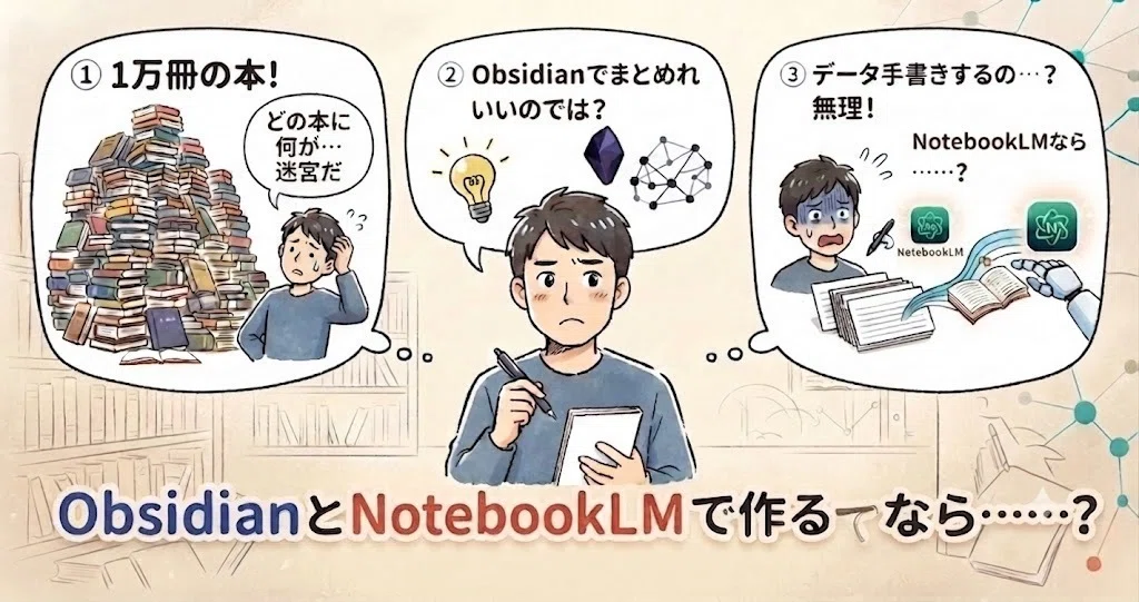 ObsidianとNotebookLMで作る僕の司書｜Tempp/久世余白@基本いません。