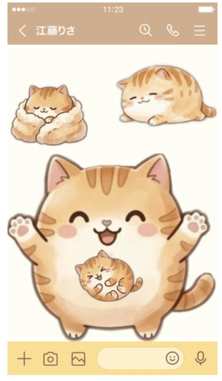 ちゃちゃまるの着せ替えも出てます！笑｜あみきれ