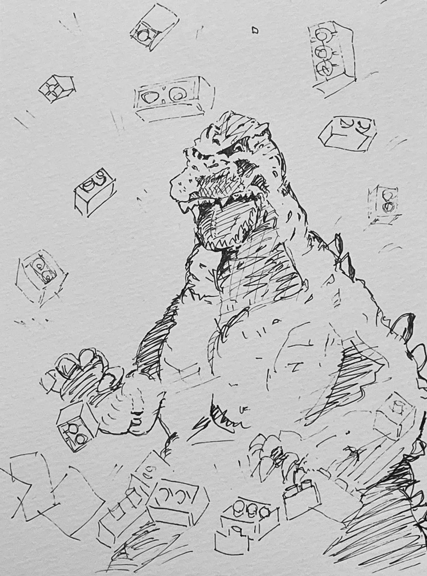 エイプポテンシャル　スケッチ コラボZINE「素描と定型」10｜ささとん