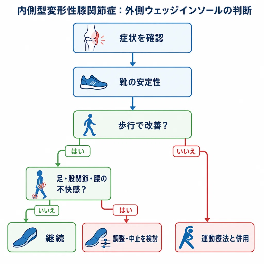 外側ウェッジインソールは本当に効くのか？変形性膝関節症で考える現場