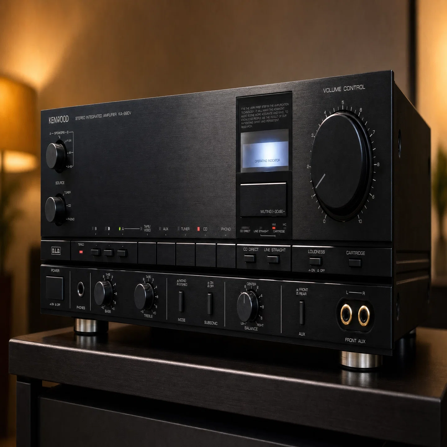 1986年 ケンウッド KA-990V 〜AV対応と見紛う「V」の衝撃、アンプの