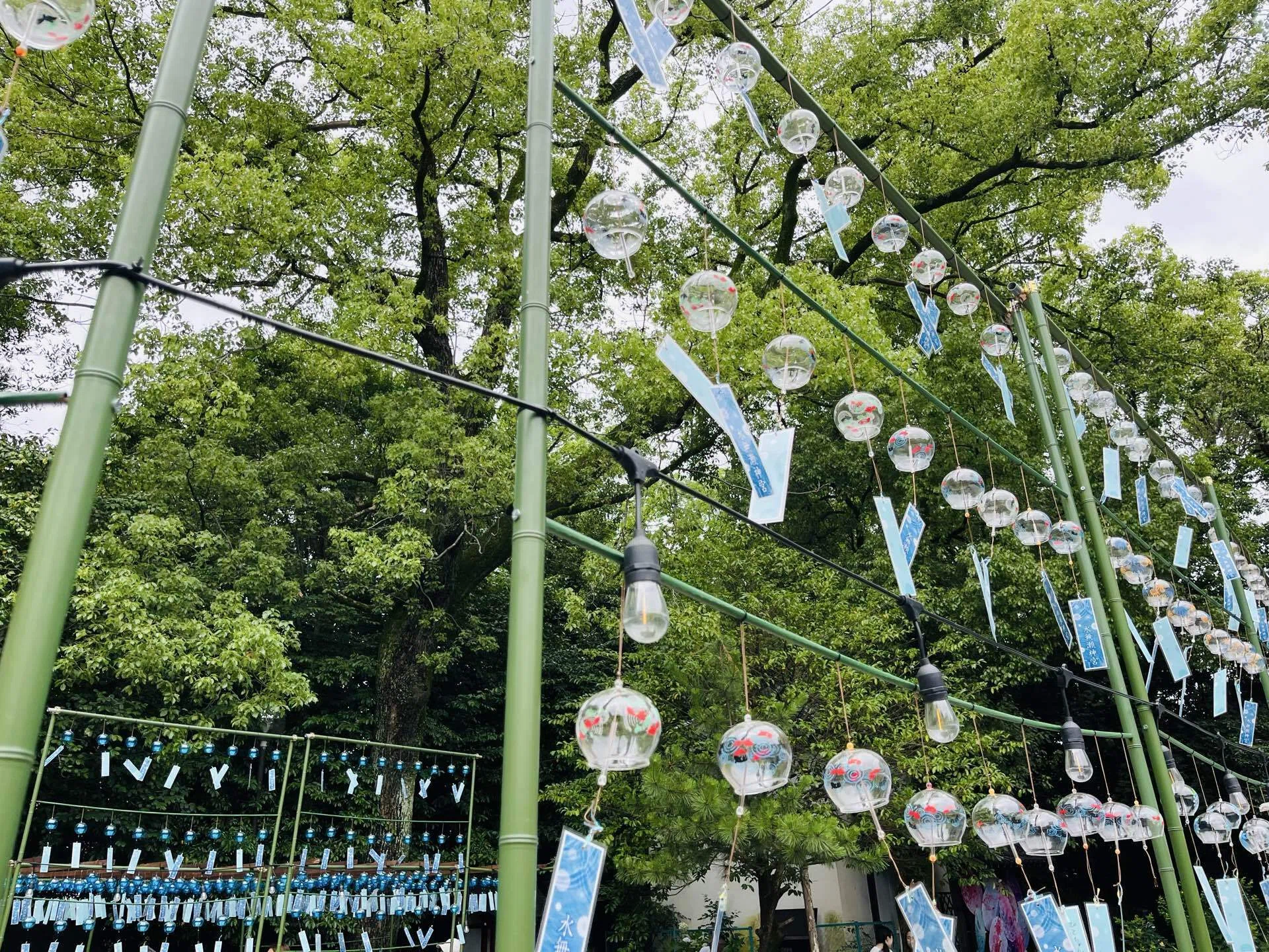 七夕に願いを託す、水無瀬神宮「招福の風」の風鈴｜よもぎ｜住まいと