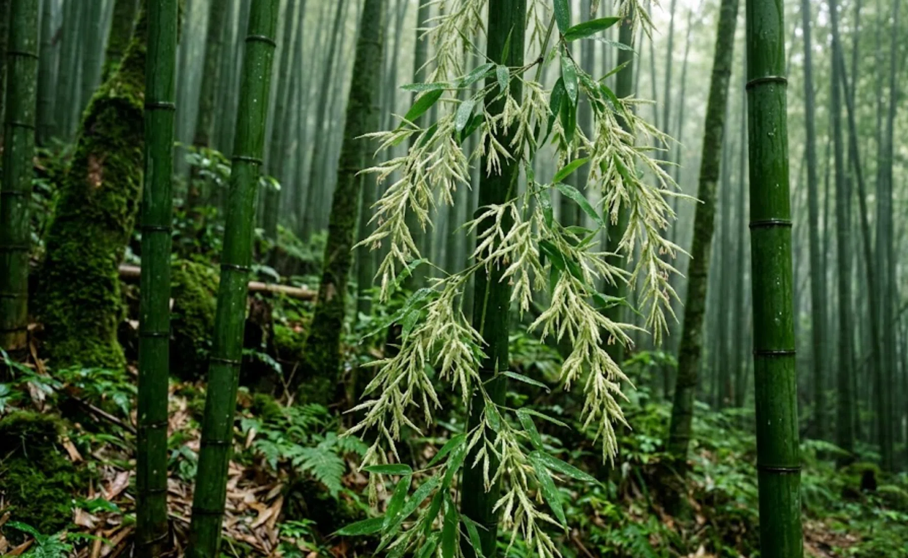 竹の花が咲くと不吉って本当？120年に一度の開花の謎と、七夕に笹を