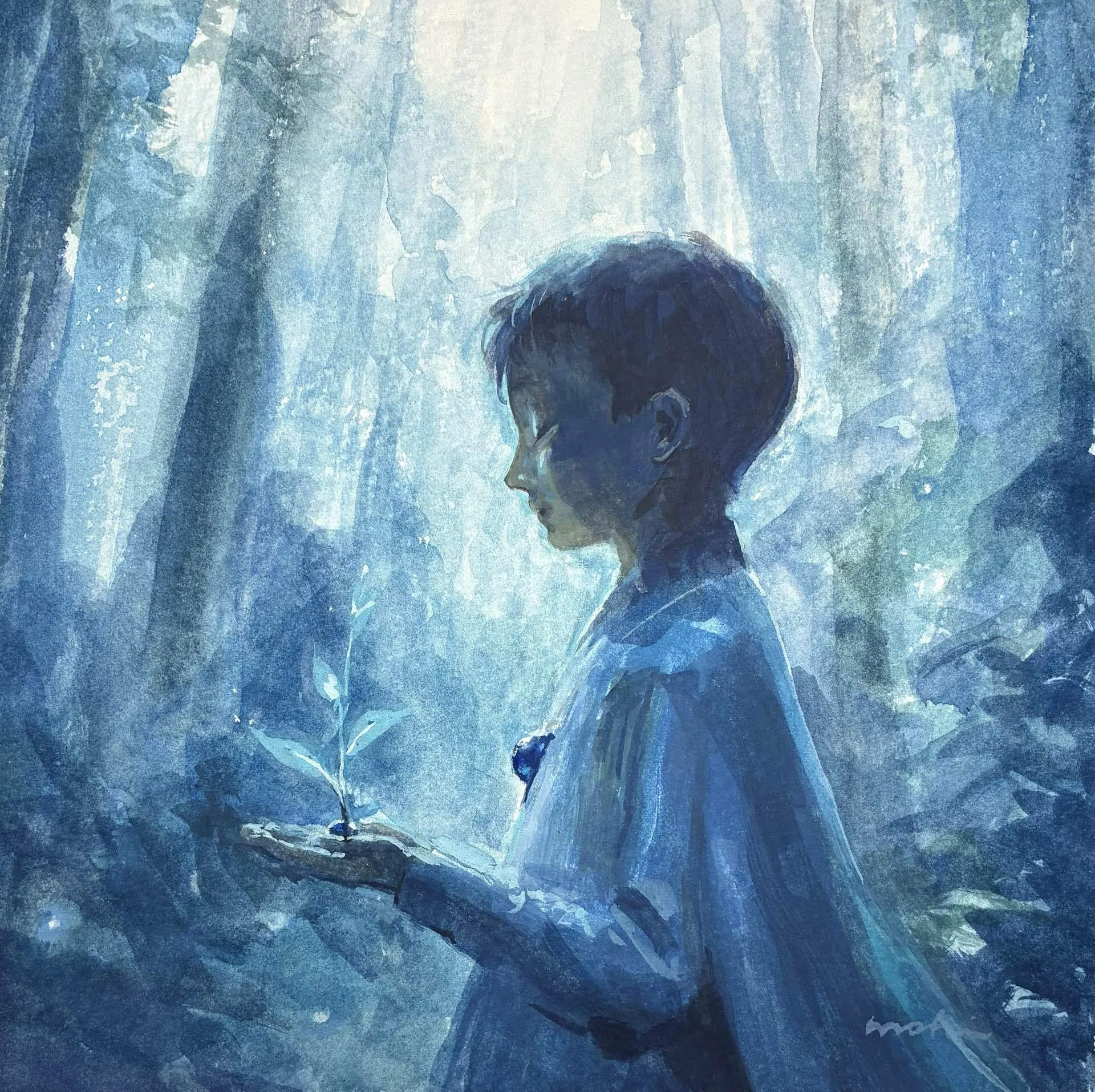 展示作品紹介「瑠璃と群青の民たち」(1)｜mohi