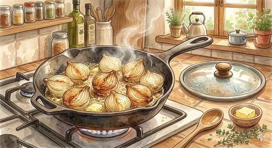 Zero sugar, yet this sweet. — Whole Spring Onion Tarte Tatin｜リナ界隈