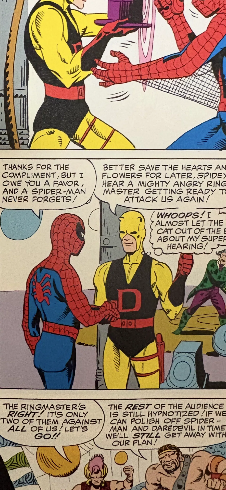 スパイダーマンとデアデビルの共闘｜ハンガー