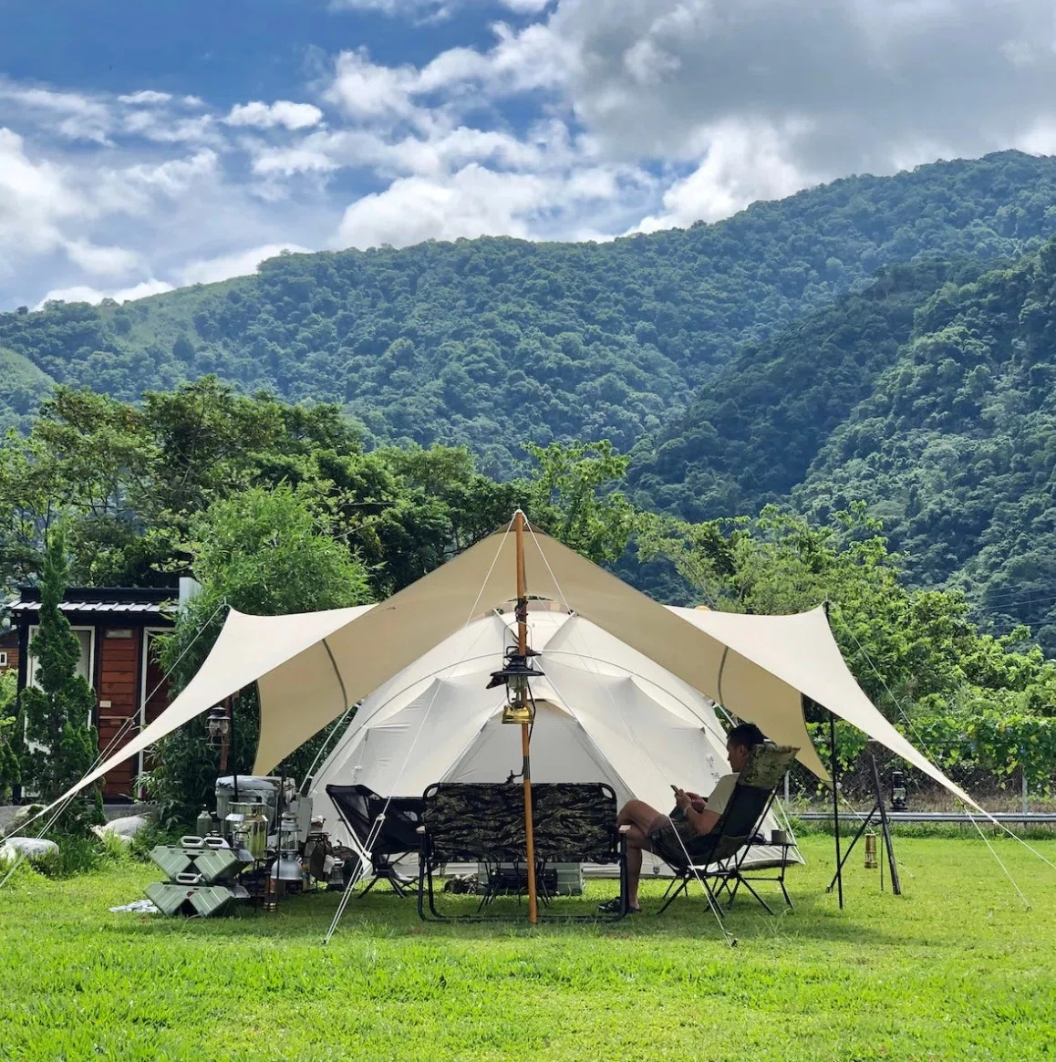 テントバカの気になるテント情報THE FREE SPRITS SKY DOME 70D IVORY