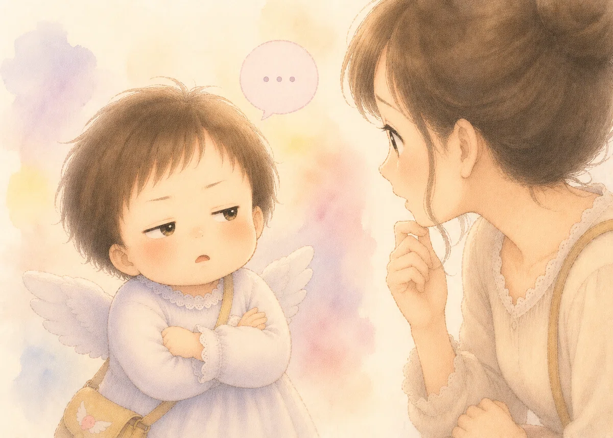 ジト目の赤ちゃん
