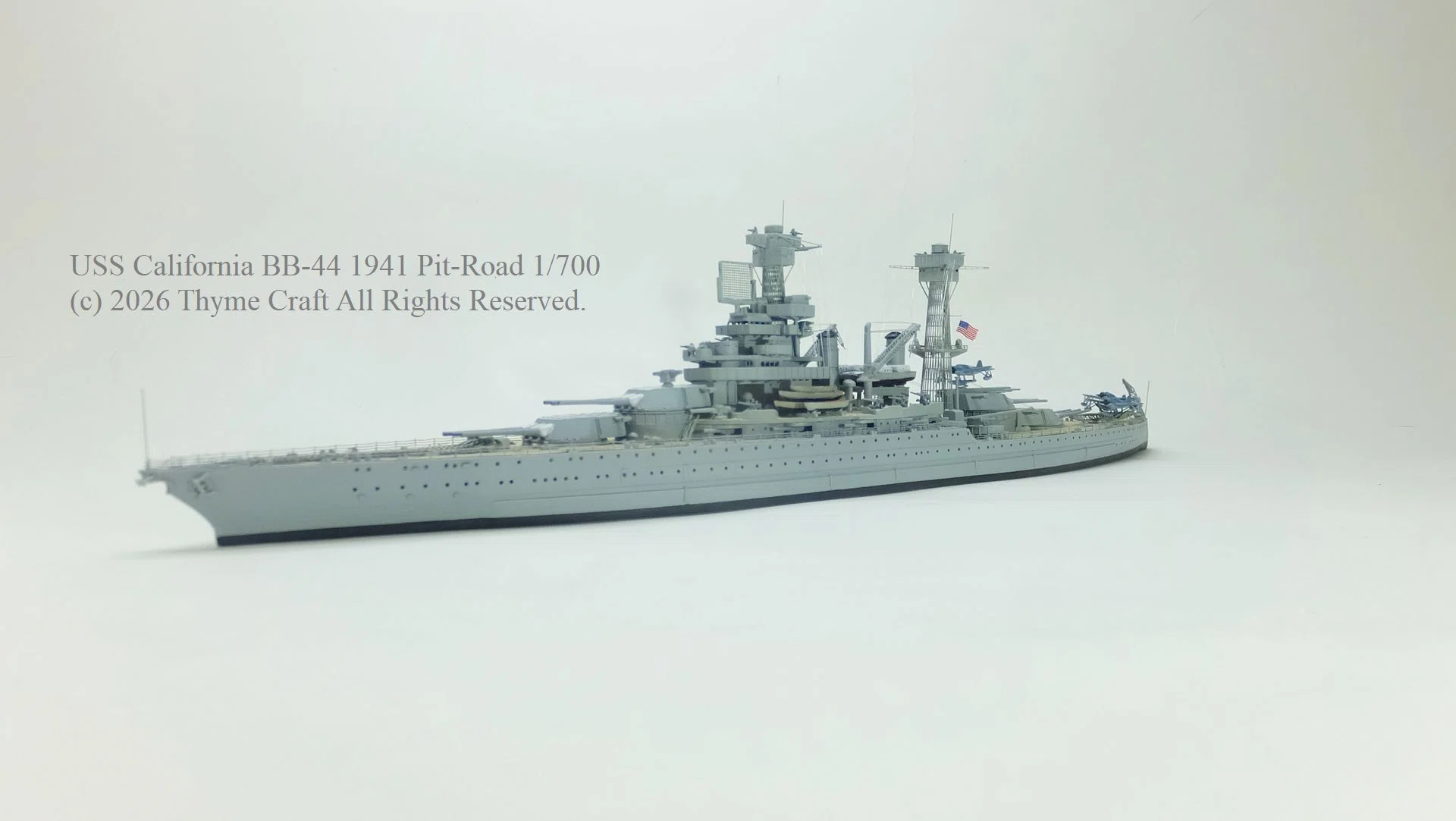 USS California BB-44 1941 アメリカ海軍戦艦 カリフォルニア (Pit
