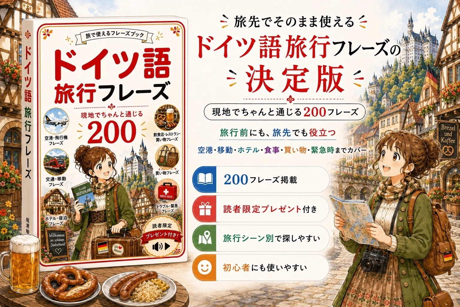 ちゃんと通じるドイツ語フレーズ』シリーズ書籍の紹介｜Kindle書籍
