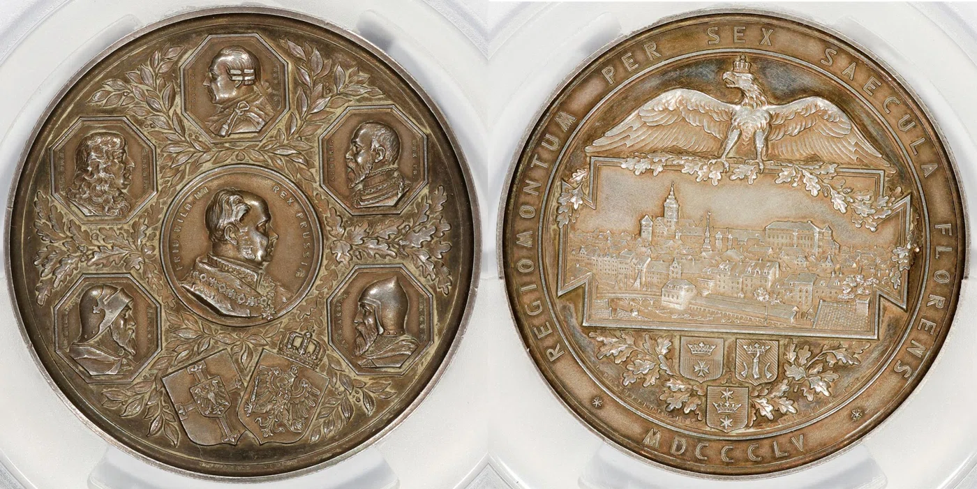 プロイセン｜1855年 フリードリヒ・ヴィルヘルム4世 ケーニヒスベルク