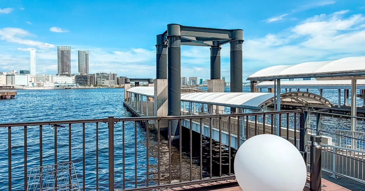 マッチングアプリのプロフ写真の撮影に最適な浜松町/竹芝エリアの１つ日の出ふ頭の景色