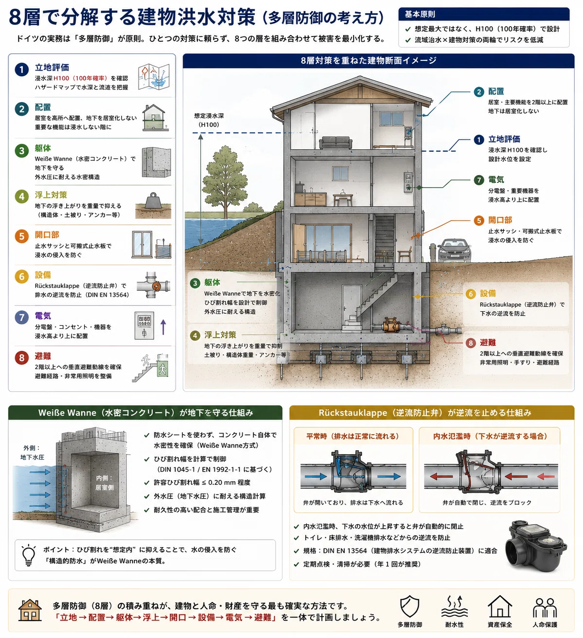 ハザードマップは告示だけ、建築規制はゼロの日本へ — ドイツ