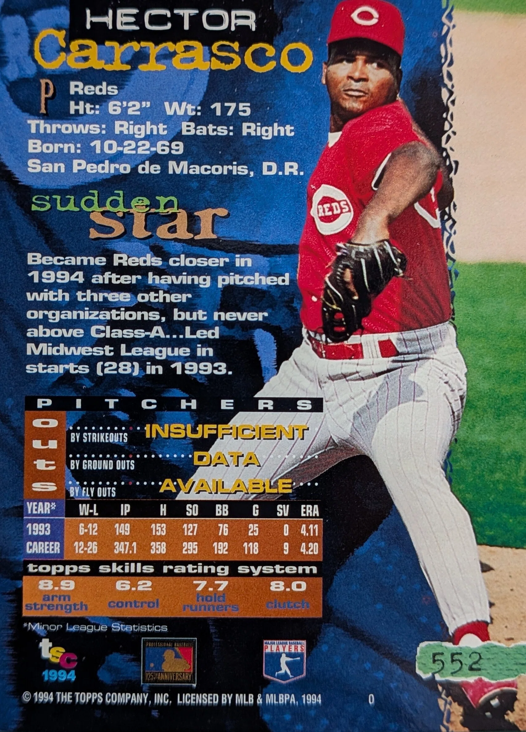 コレクション】Hector Carrasco(1994Stadium Club#552)｜naoto