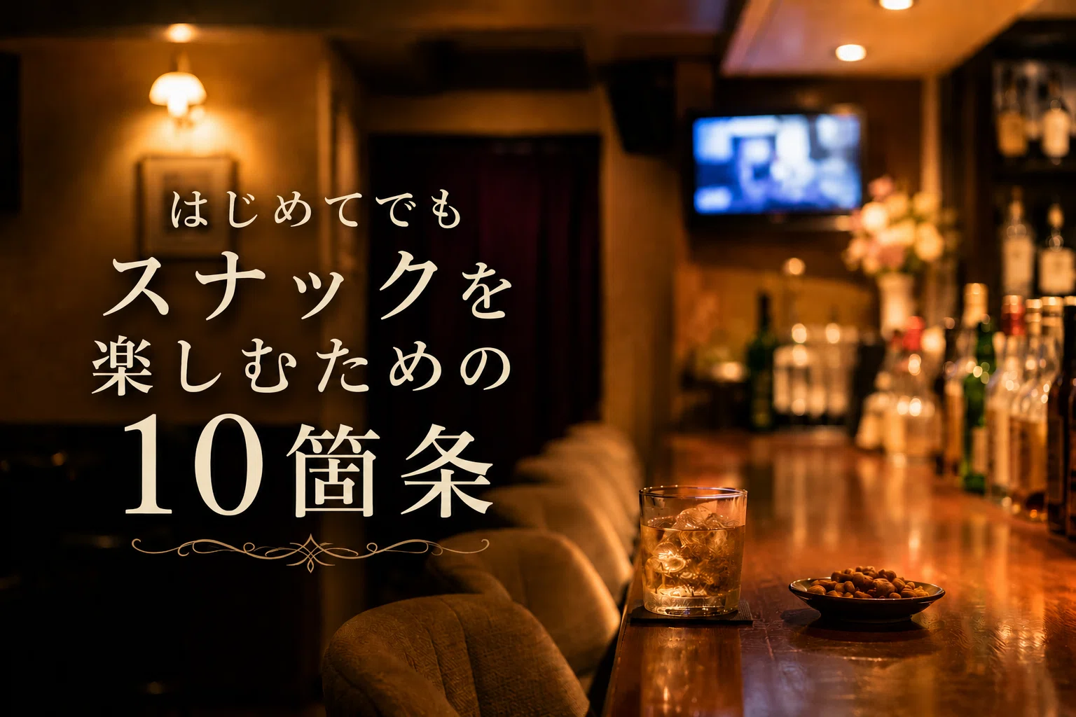 はじめてでもスナックを楽しむための10箇条｜アキラの雑記帳