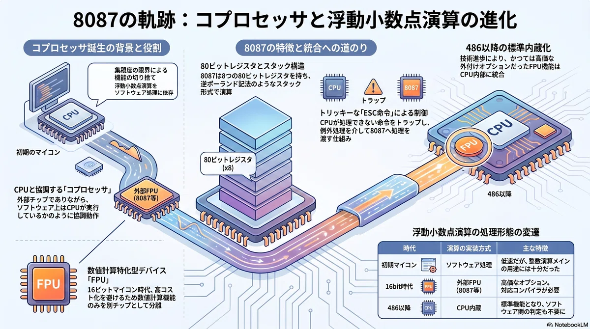 8087 - コプロセッサというもの｜kzn