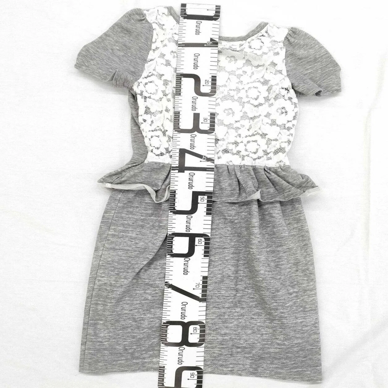 JILLSTUART Dress, Size 4, Gray, Lace Panel｜ジルスチュアート 