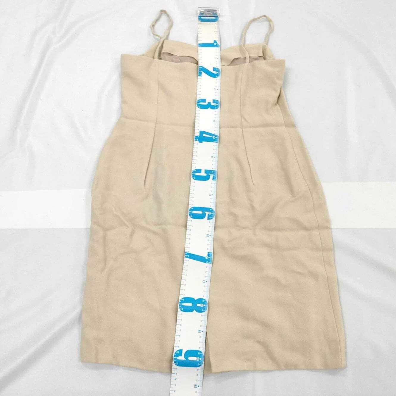 Christian Dior Sleeveless Camisole Dress Beige Size 9 Women