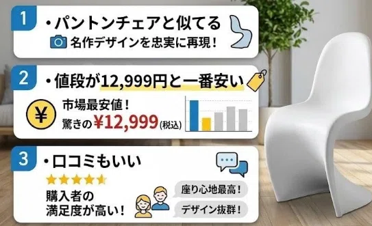 パントンチェアでリプロダクトのおすすめ商品3選！どんなことを意識