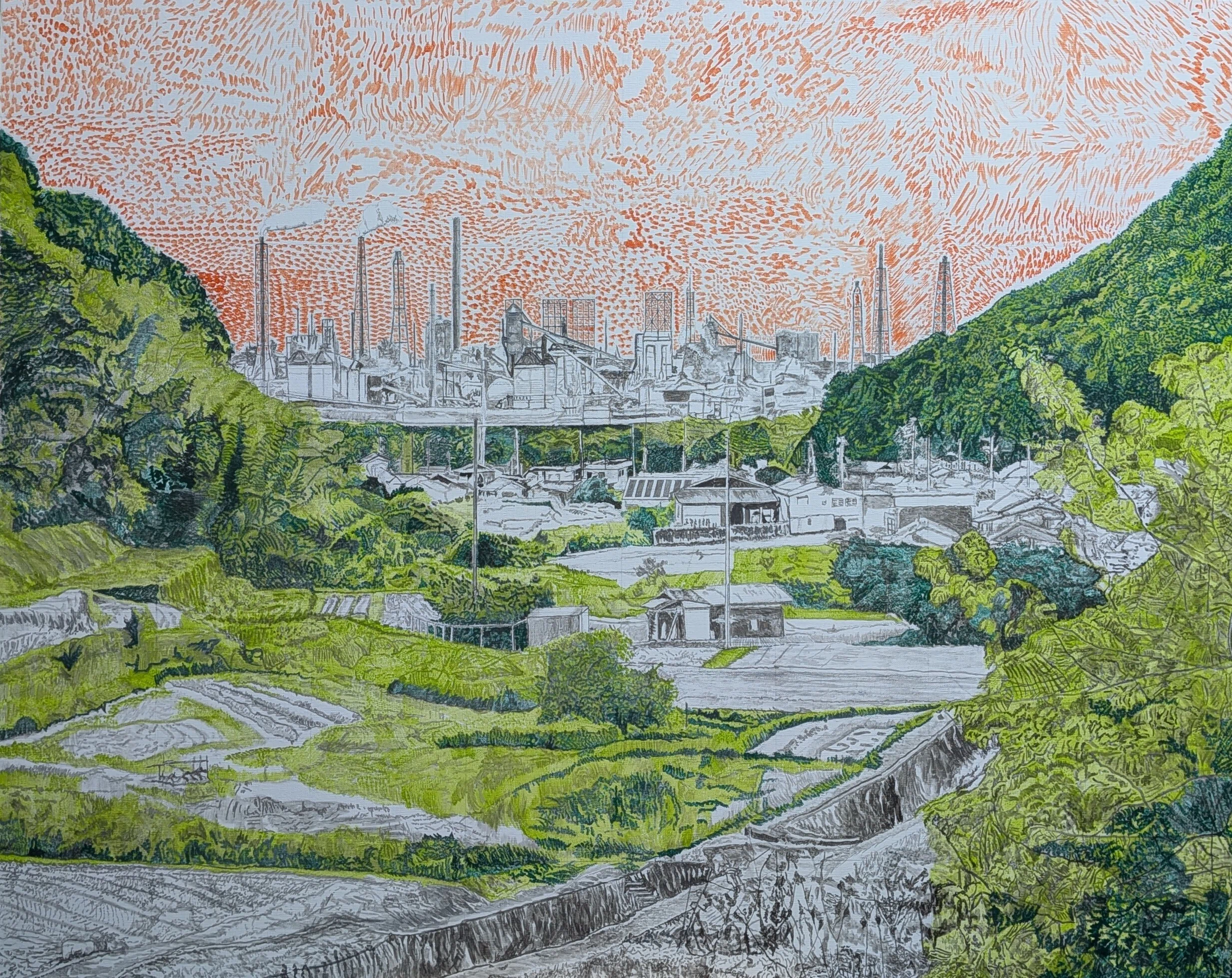 Step51】「交錯」油彩画｜瑞島 魁祐（みずしま かいゆう）