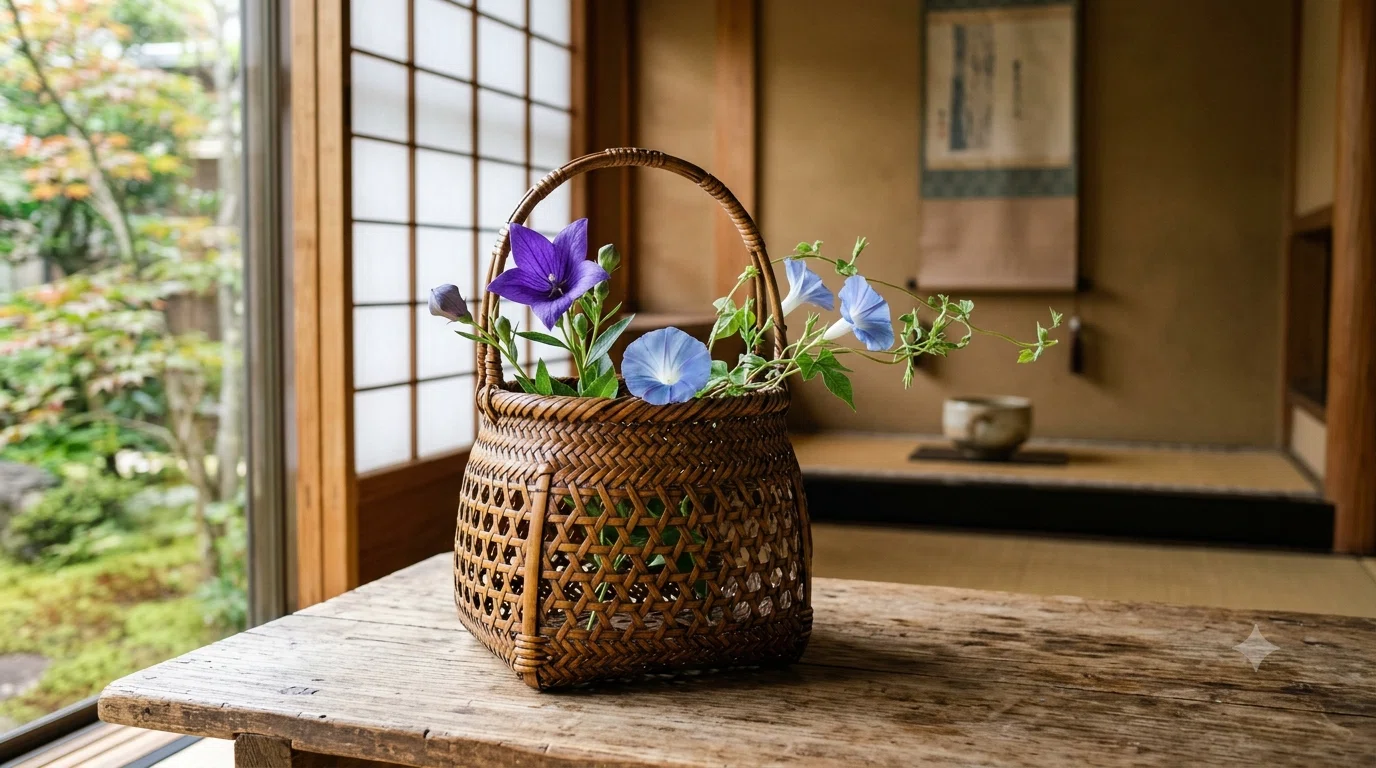 大分・別府】別府竹細工の花籠「みやこわすれ」｜和室にも洋室にも