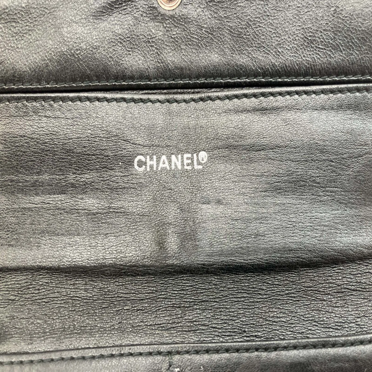 CHANEL New Travel Line Long Wallet Black Nylon CC Italy 6830506 