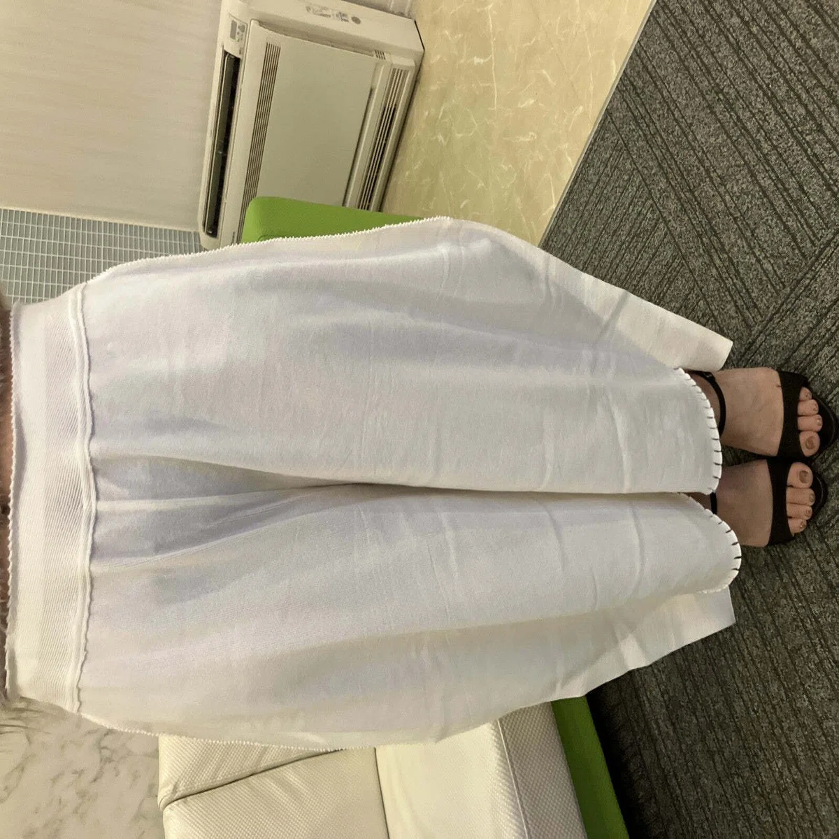 ISSEY MIYAKE Wide Pants Size 2 White Made in Japan｜イッセイミヤケ 