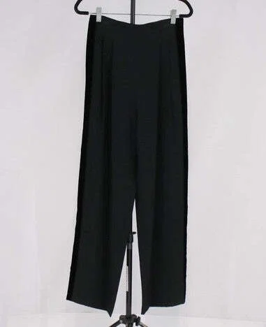 Valentino Garavani Pants Black Side Stripe Size 42 Italy Women