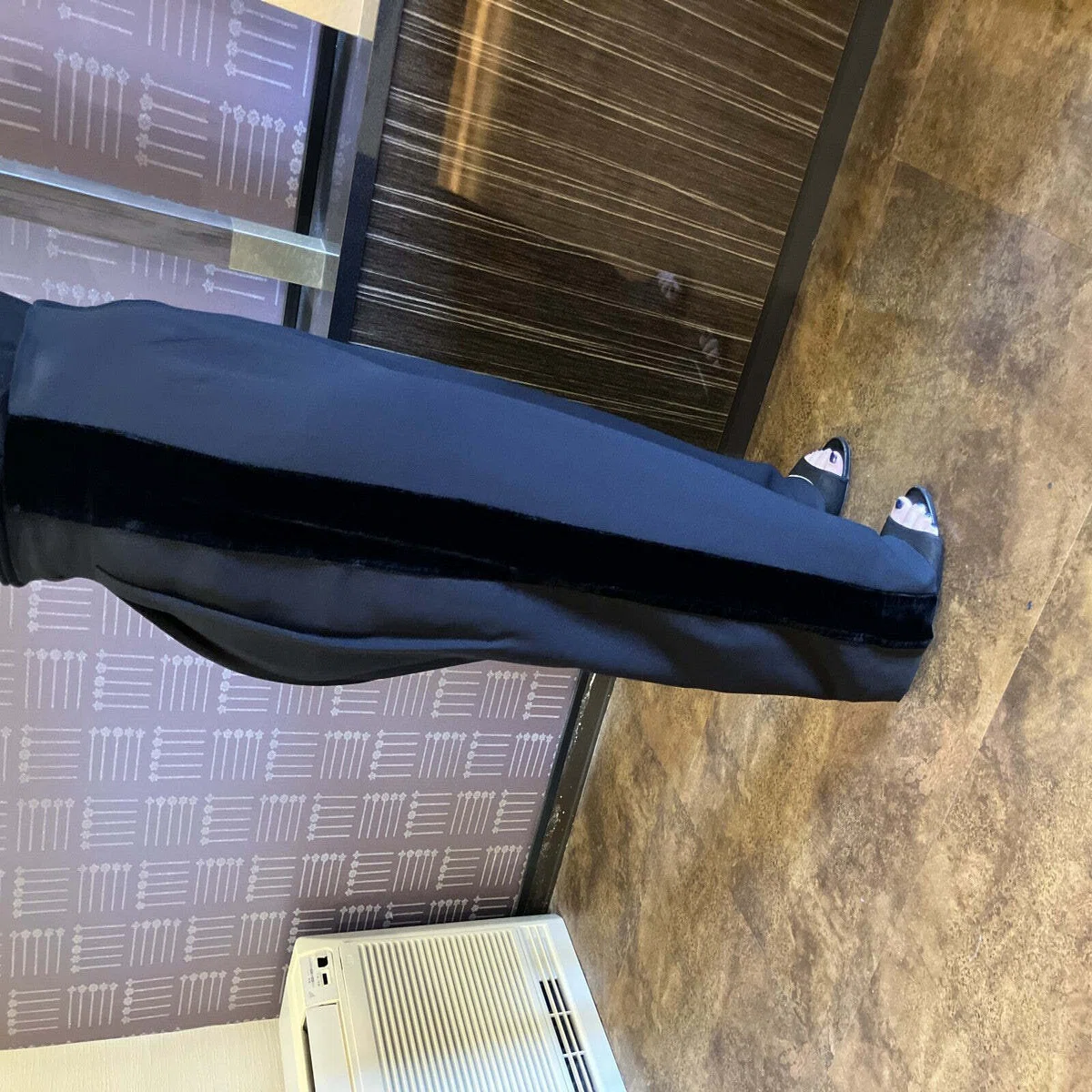Valentino Garavani Pants Black Side Stripe Size 42 Italy Women