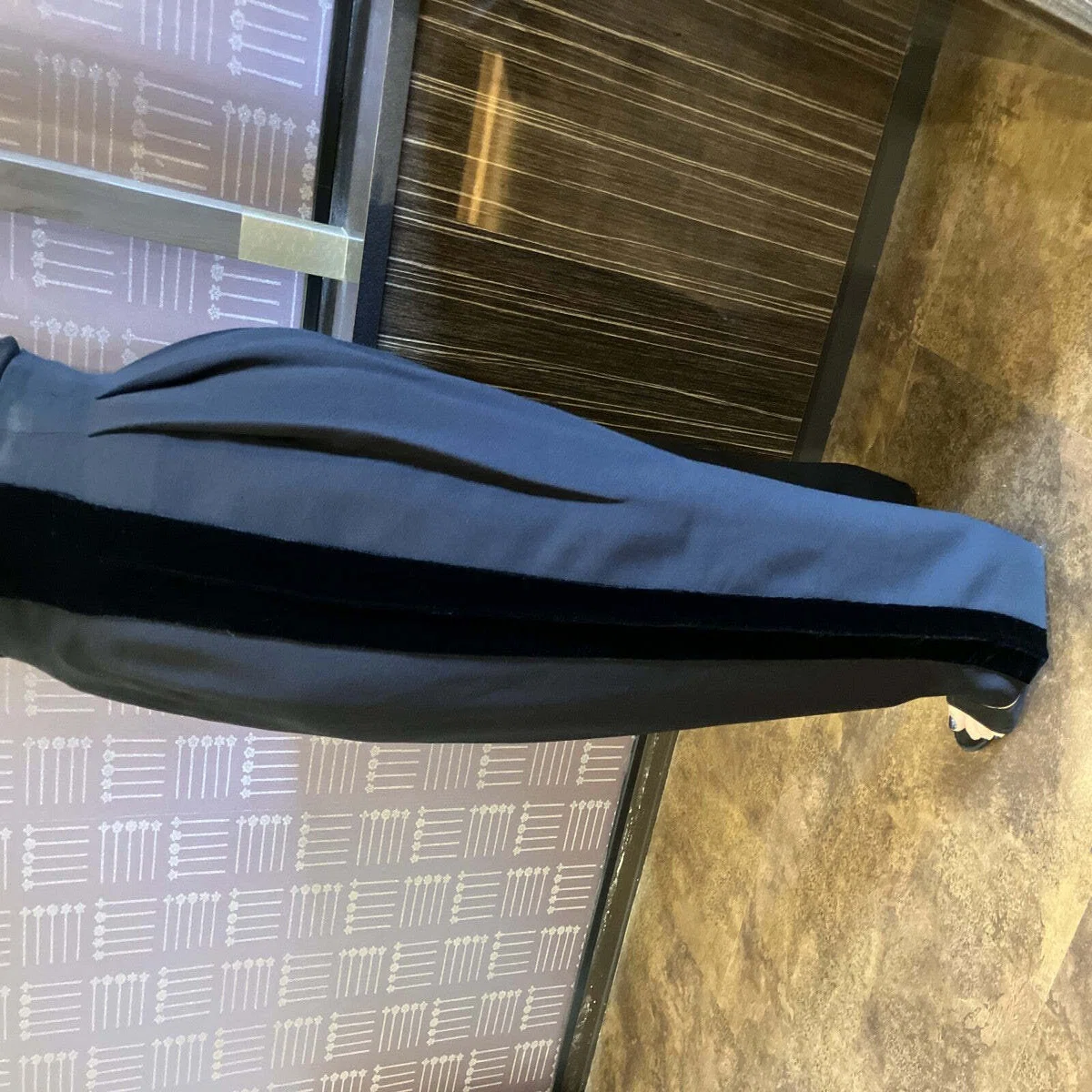 Valentino Garavani Pants Black Side Stripe Size 42 Italy Women
