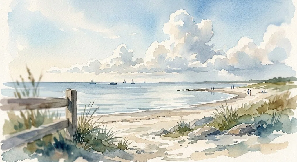 私の水彩画集「一日一善/海辺の風景」水彩詩集に思いを描いて⓬｜ヘッセ