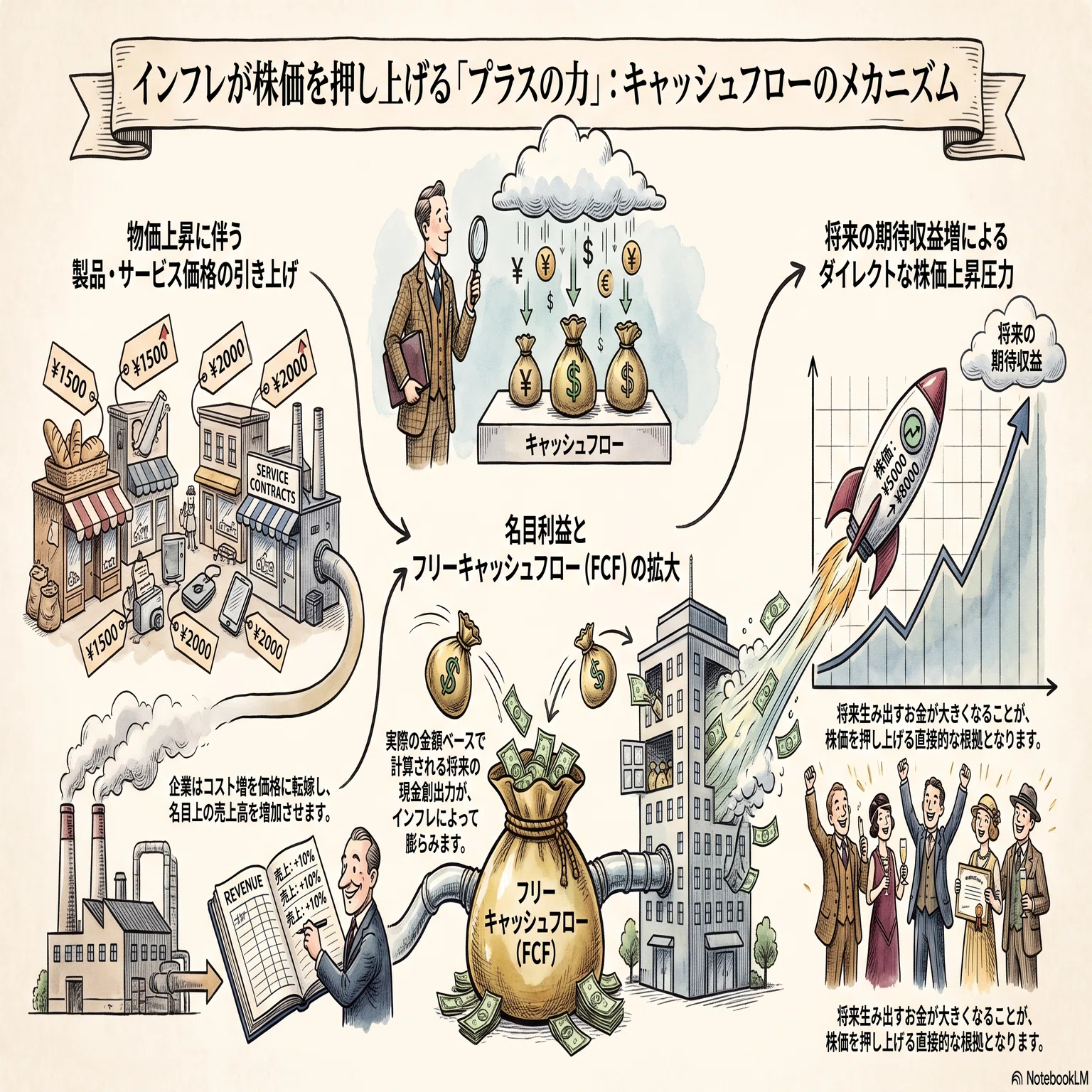 教養としてのファイナンス】株価はインフレでどう動くのか｜キャッシュ