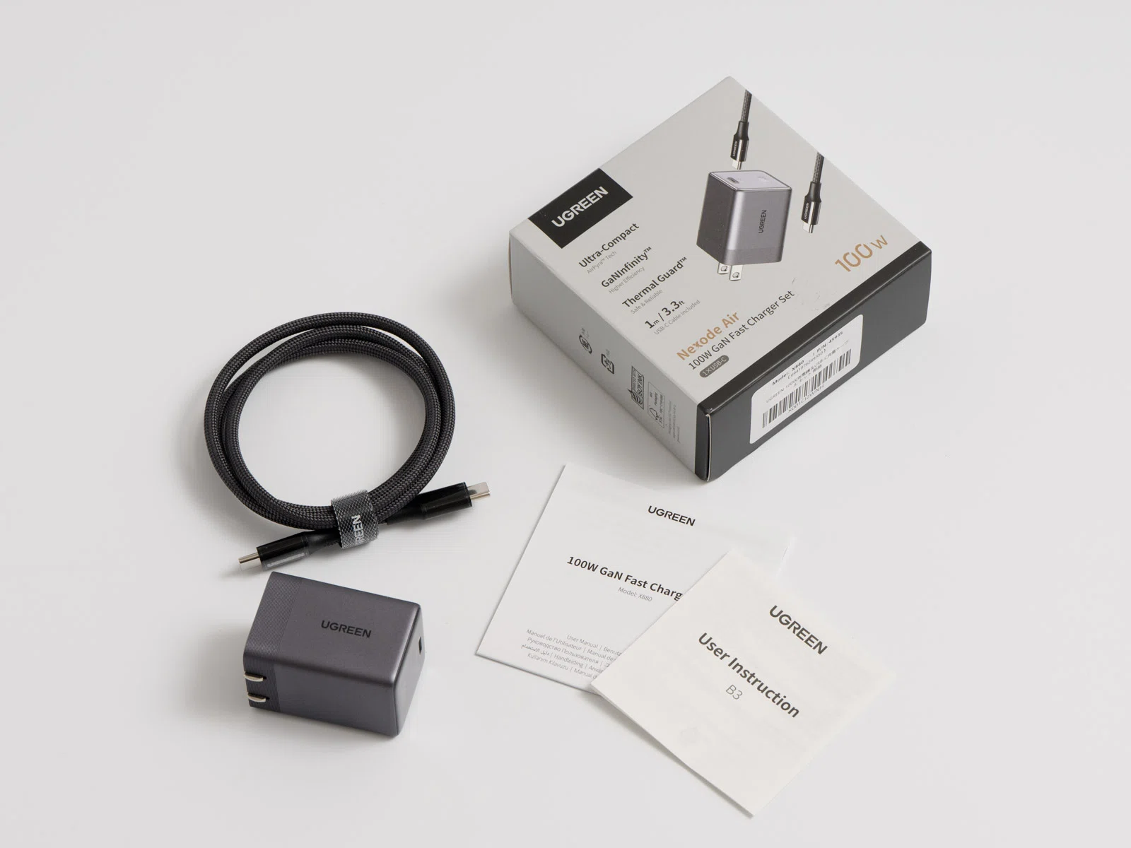 UGREEN Nexode Air 100Wをレビュー！スマホ充電器サイズの100W、その