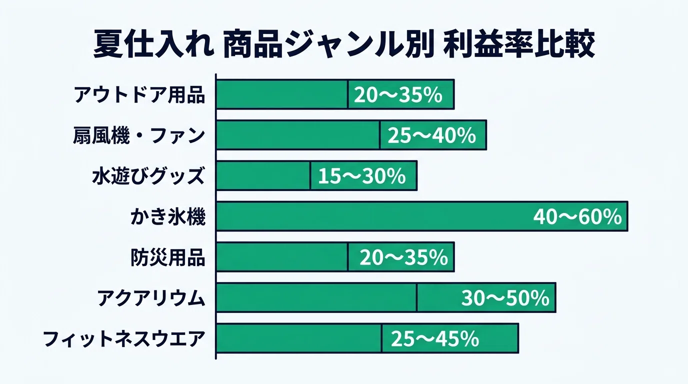 夏のせどり仕入れ｜お盆前に売れる商品ジャンル7つと利益率データ