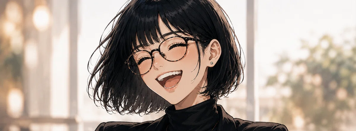 屈託のない笑顔