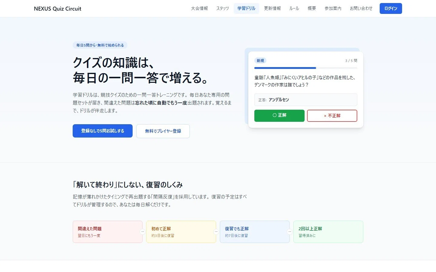クイズドリルはじめました｜sho hiroumi
