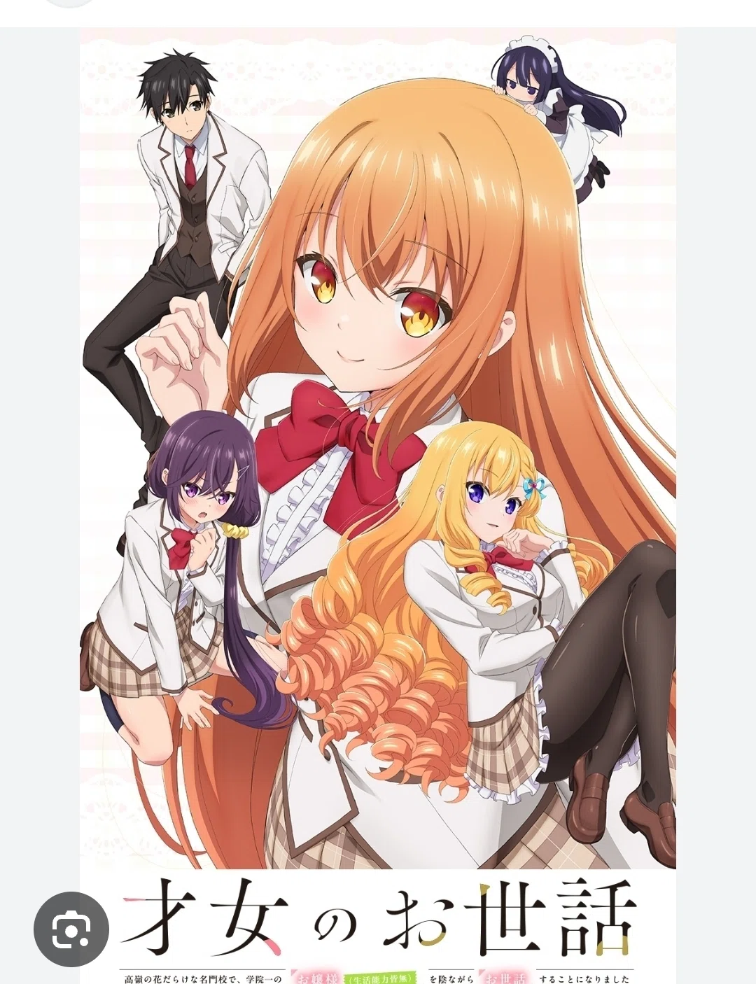 おすすめのアニメ 才女のお世話 高嶺の花だらけな名門校で、学院一の