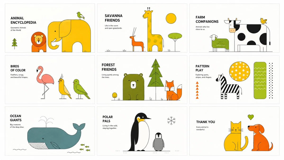 Scandinavian Animalのスライド例