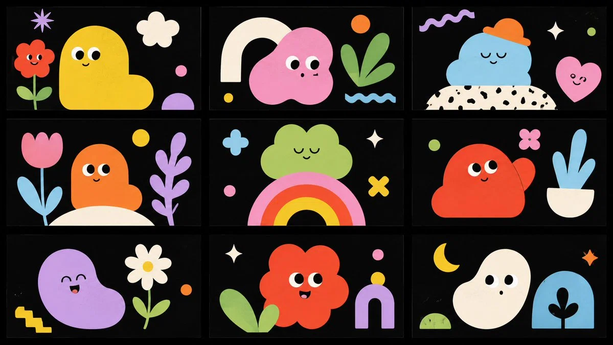 Friendly Blobのスライド例