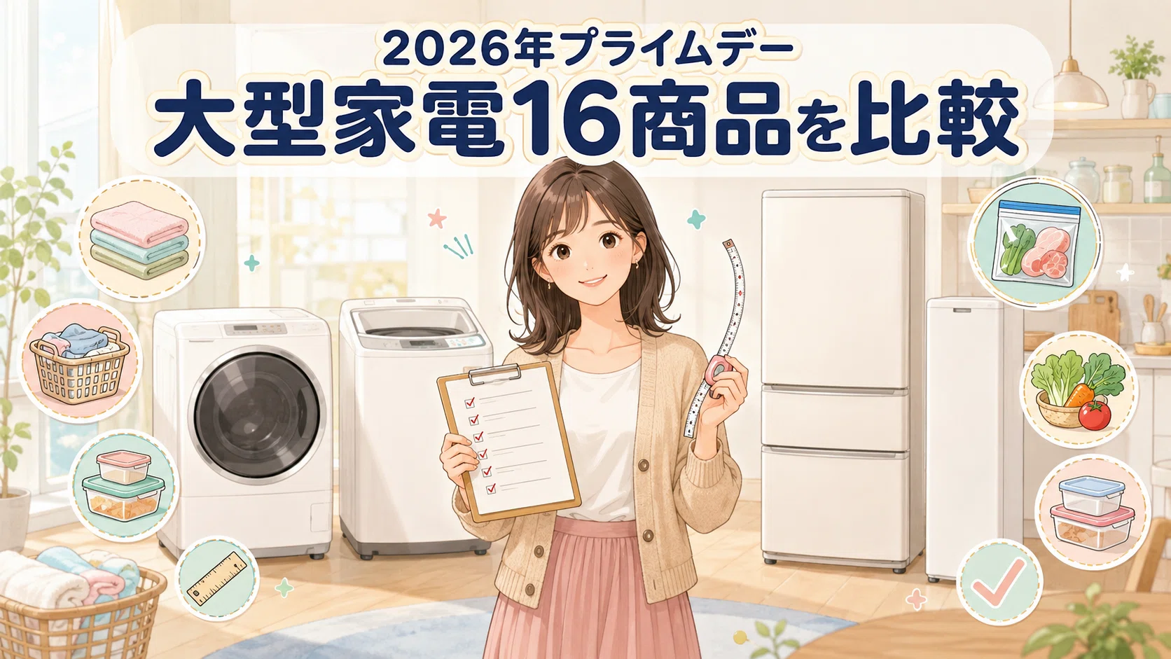 2026年プライムデー】大型家電16商品を本気で比べてわかった「暮らしが 