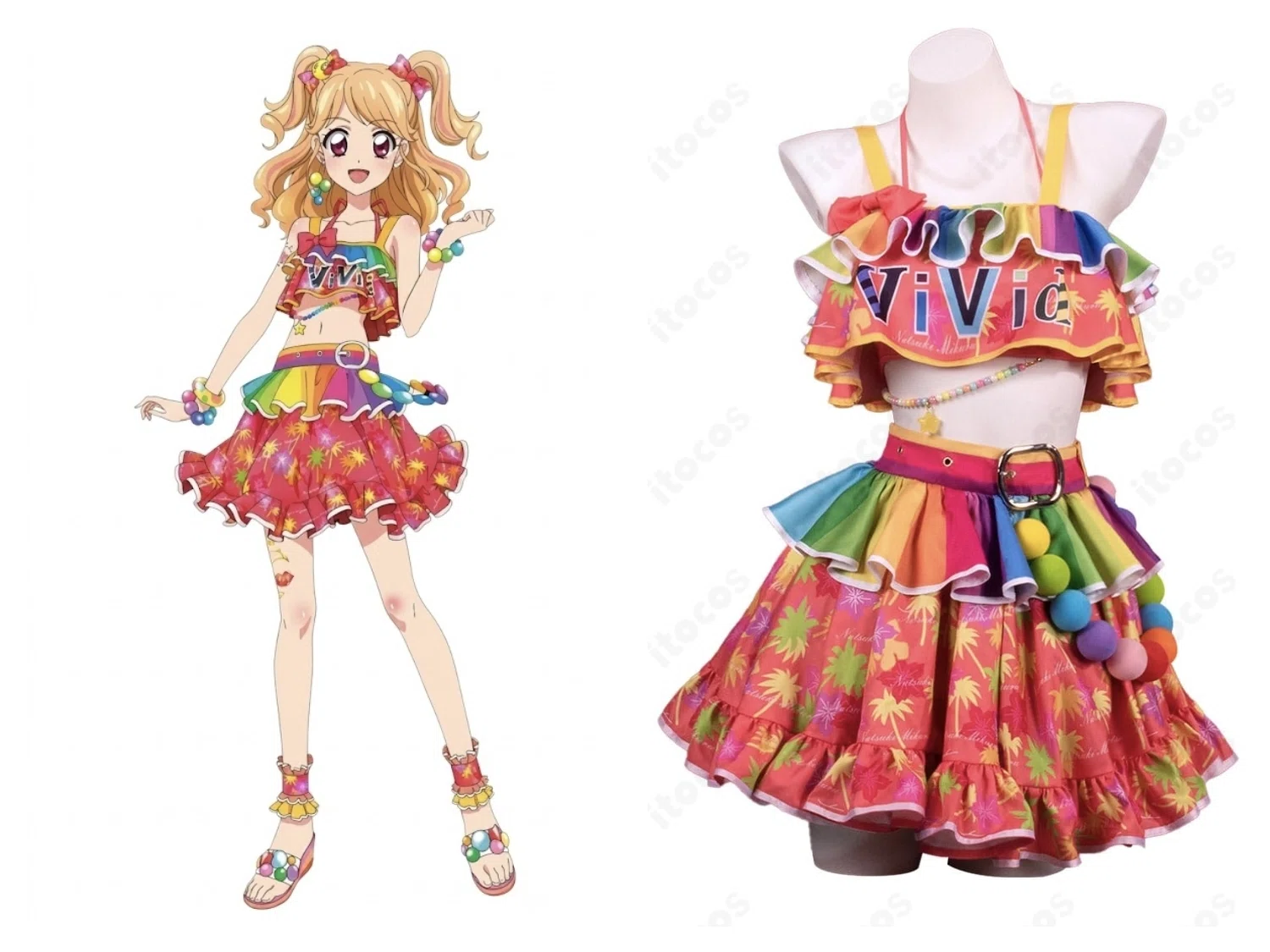 アイカツ コスプレ衣装｜夏樹みくるの推し活に使いやすい、華やか
