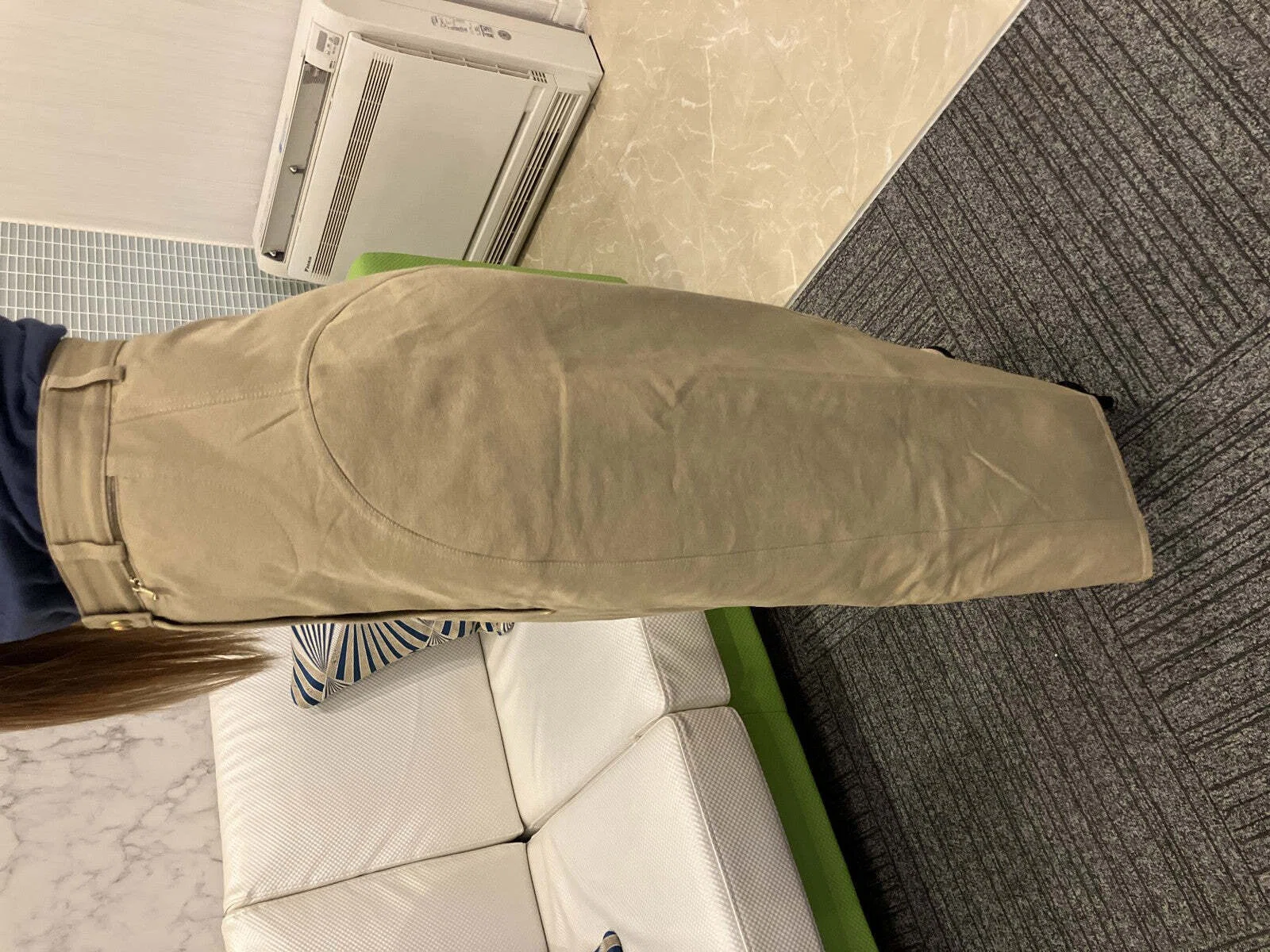 GUCCI 1994SS (Ref.) Pencil Long Skirt I-Line Beige Size 42 Made in 