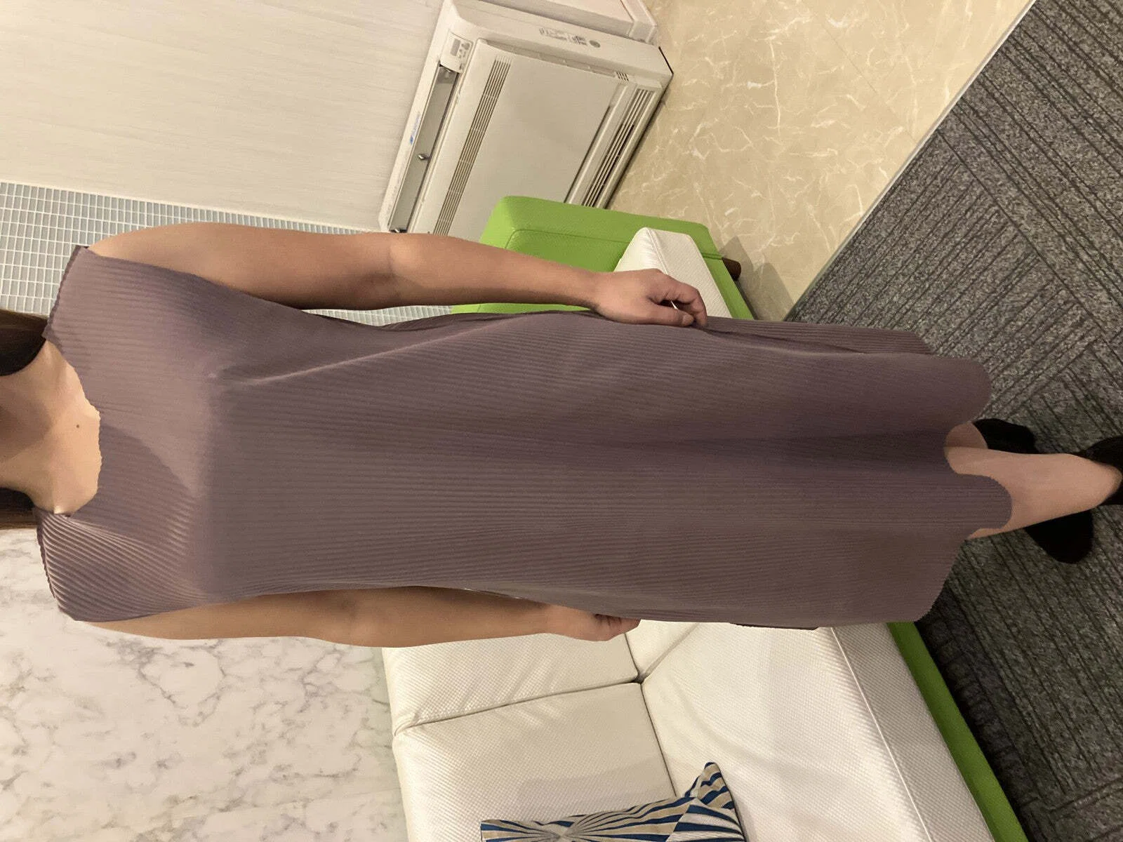 ISSEY MIYAKE me Pleated Sleeveless Dress Made in Japan｜イッセイ