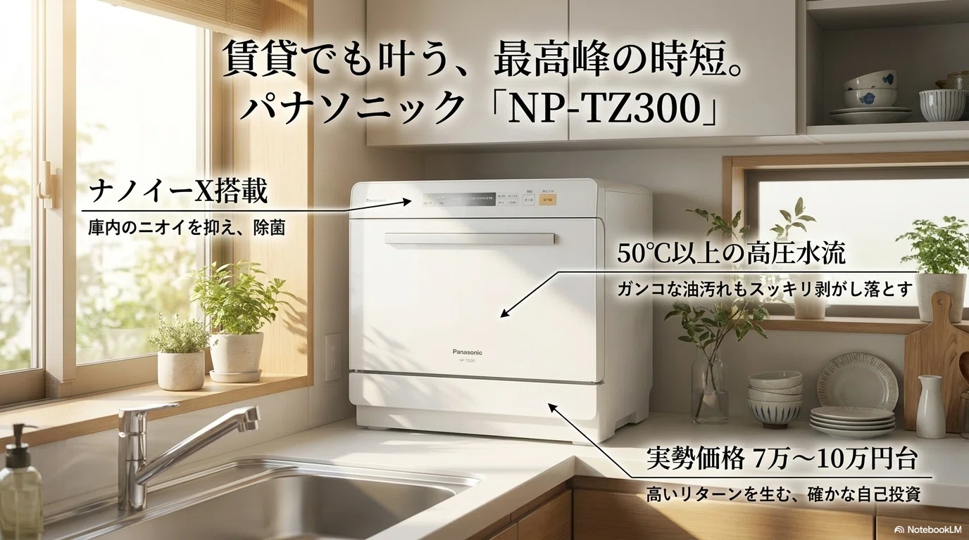 食洗機に10万円は高いのか、パナソニックNP-TZ300を調べて考えてみた 