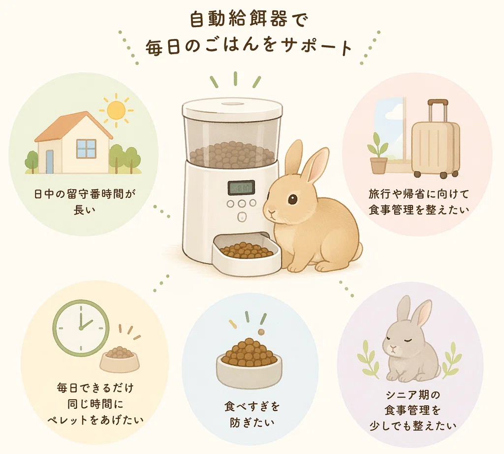 うさぎ用給餌器の選び方と5タイプ入門｜しっぽのある暮らし