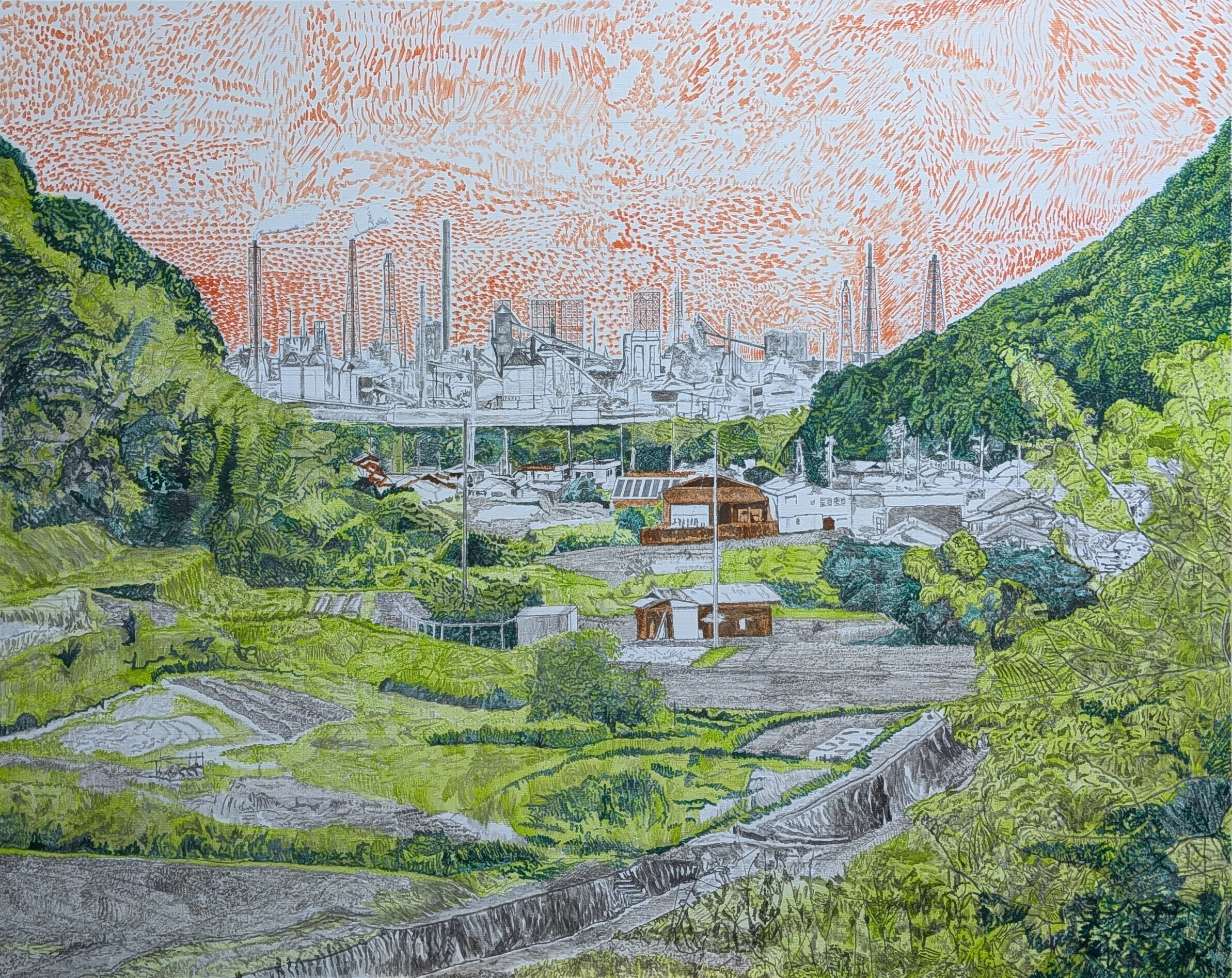 Step54】「交錯」油彩画｜瑞島 魁祐（みずしま かいゆう）