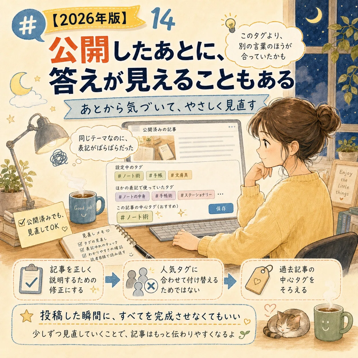 ️⃣〖2026年版〗noteのハッシュタグは何個が正解？読者に届くタグの