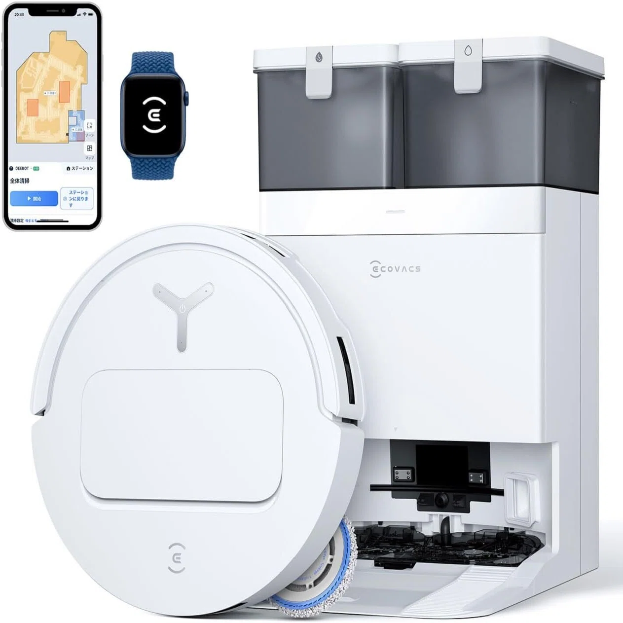 ECOVACS DEEBOT T50 OMNI のレビュー・口コミ評判と特徴 15,000Pa吸引 