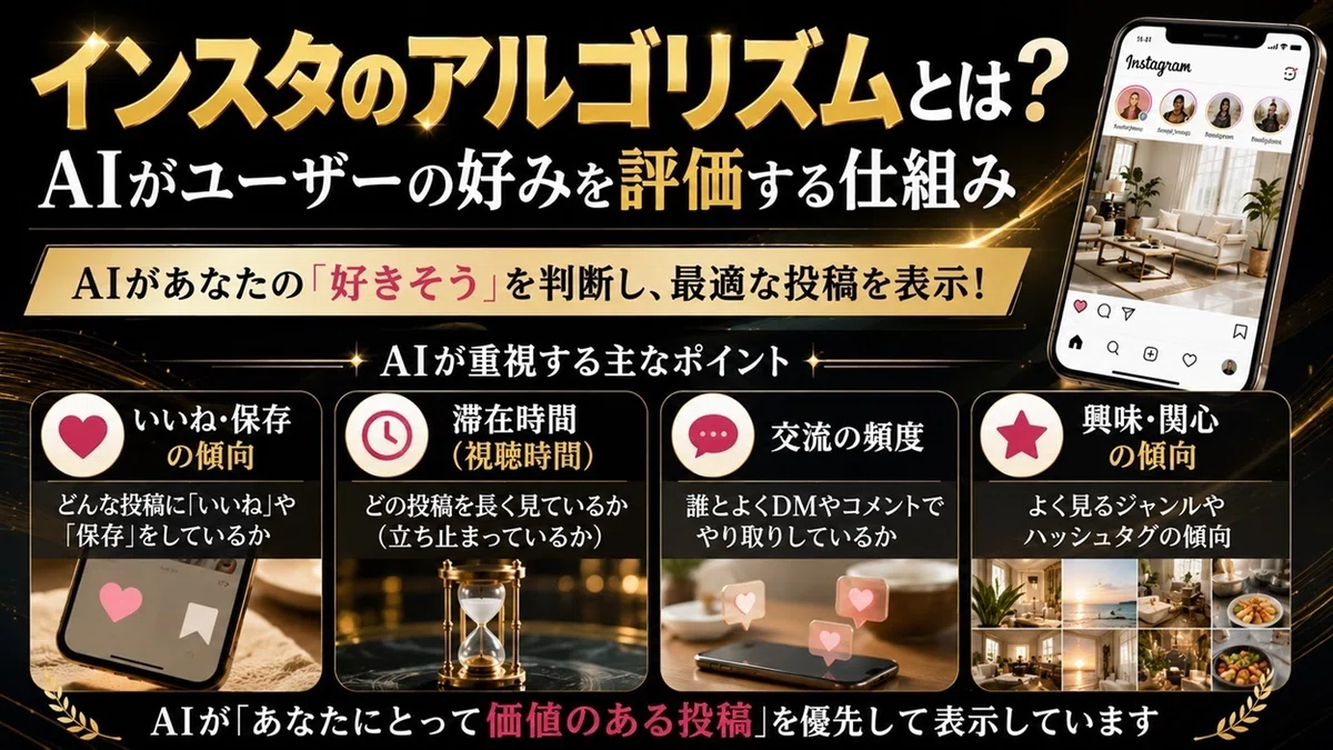 インスタのアルゴリズムとは?