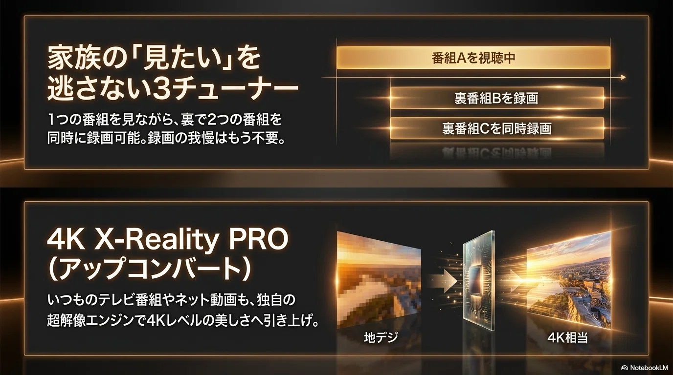 シャープAQUOSXLED4T-C43GP2とソニーブラビアKJ-43X75WLを徹底比較